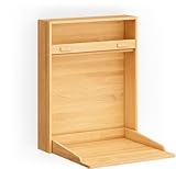 BioKinder Wand Wickelregal, Hänge Wickeltisch aus Bio-Massivholz Erle