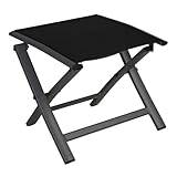 Grand patio Gartenhocker, Klapphocker aus Aluminium und Textilene, Wetterfest und leicht...
