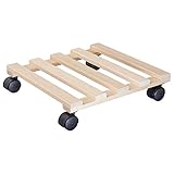 WAGNER Pflanzenroller PALETTI 34 x 34 x 8 cm I Pflanzenroller für Innenbereich I...