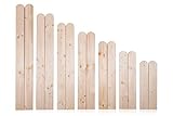 AZZAP Zaunlatten 60cm 15 Stück Holzzaun Holz Zaun Brett Zaunbrett Gartenzaun