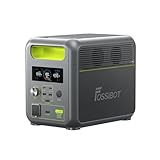 FOSSiBOT Tragbare Powerstation F1200, 1024Wh LiFePO4 Solargenerator mit 2 1200W (Power...