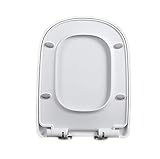WBTAJZHY Toilettendeckelbezug, Toilettensitz, rund, quadratisch, mit Absenkautomatik,...