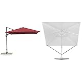 Schneider Sonnenschirm Rhodos Twist, bordeaux & Windsicherung für Ampelschirme, 313-00,...