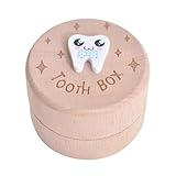 Jingyash Zahnbox für Kinder | Holz-Zahnschutzbehälter – Haar-Andenken-Box für ,...
