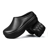 AONEGOLD Clogs Gefüttert Damen Herren Plüsch Warme Hausschuhe Gummi rutschfeste...