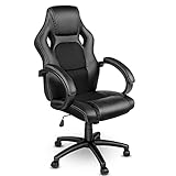 TRESKO Racing Chefsessel Bürostuhl Drehstuhl 14 Farbvarianten, gepolsterte...