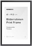 REINDERS Bilderrahmen Poster 61x91,5 cm und 60x90 oder 60x80 - Posterrahmen in Holz Optik...