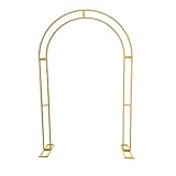 Hochzeitsbogen Gold, Rosenbogen Metall 80/100/120 cm Breit, Blumenarrangement Empfang...