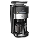 Krups KM8328 Grind Aroma Kaffeemaschine mit Mahlwerk | 24-Stunden-Timer | 180 g...