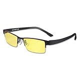 KLIM Optics - Blaulichtfilter Brille - NEU 2023 - Hoher Schutz - Gaming Brille für PC,...