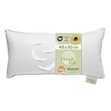 DREAMSTAR Daunenkissen 40 x 80 cm | 3-Kammer Daunenkopfkissen | Kopfkissen 40 x 80 Daunen...