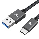 USB C Kabel RAMPOW, iPhone 15 ladekabel, 3A Schnellladekabel USB C USB 3.0 & QC 3.0,...