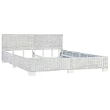 vidaXL Bettgestell Rustikal Bett Doppelbett Schlafzimmerbett Bettrahmen...