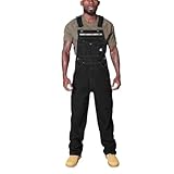 Latzhose Herren Slim Fit Jeans Overall Modern Freizeit Jeanshose Stretch Lockere Passform...