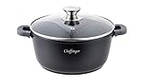 Cheffinger Kochtopf Aluguss Induktion Ø24cm Suppentopf Pfanne Topf Deckel...