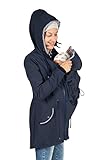 Viva la Mama - 4in1 Trageparka zum Vorn - und Rückentragen, Umstandsjacke -...