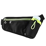 EIHI 1 Stück Bauchtasche mit Flaschenhalter, Running Belt, Laufgürtel, Trinkgürtel...