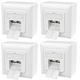 RedStar24 4x Cat6A Universal-Netzwerkdose mit 2x RJ45 Ports - 10 Gbit/s Geschirmte LAN...