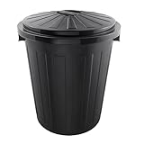 keeeper Supermax-Tonne mit Deckel, Polypropylen, 50 l, 50 x 55 x 50 cm, Mats, Graphit-Grau