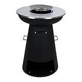 Mendler Feuerschale mit Grill HWC-K96, Feuerstelle Feuerkorb BBQ, Grillrost...