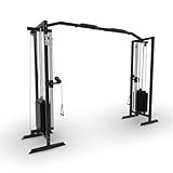 SUPRFIT - Kabelzug Fitness Kraftstation für zuhause inkl. Steckgewichte bis...