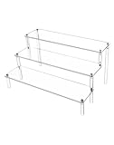 QWORK® 3-Stufig Acryl Display Ständer aus 4 mm Starker Acrylplatte - 30x21x15cm -...