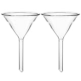 YAYODS 2 Stück Glastrichter - Trichter Glas 60 mm Durchmesser - Transparent Trichter aus...
