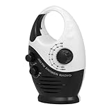 JEWEDECO Wasserdichtes Duschradio mit Am Fm Robustes Badezimmer Radio mit Akku Tragbares...