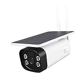 Luqeeg Solar überwachungskameras Wireless Outdoor, WiFi HD Vollfarbe IP67 Wasserdicht...