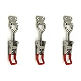 Knebelklemme, Schnellspanner, 122 mm, Schrank-Kippriegel, Edelstahl, verstellbarer...
