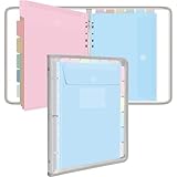Uquelic Dokumentenmappe A4 zum Abheften, Transparente Vinyltaschen Ringordner A4 Schmal...