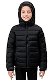 SOLOCOTE Kinder Winterjacke Leicht Wasserdicht Winddicht Packbar Kapuze Kunstdaune Mantel...