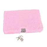 TEHAUX Plüsch Notizbuch Rosa Langlebiges Tagebuch Mit Schloss Kreativer Planer Und...