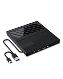 RUIZHI CD Laufwerk Extern USB, Laufwerk USB 3.0 Typ-C, DVD Laufwerk USB 3.0, DVD Brenner...