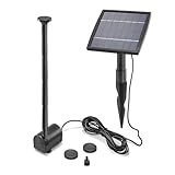 esotec Teichpumpe Wasserspiel Solar-Springbrunnen Kit 1,5/140 pro, Komplettset...