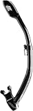 Cressi Dry Snorkel Black/Black - Unisex Premium Trockenschnorchel für...