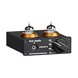 Fosi Audio BOX X2 Phono Röhrenvorverstärker, HiFi Vorverstärker für MM...