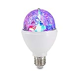 BRILONER - LED Discokugel E27 mit buntem RGB Licht, rotierendes Licht,...