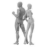 Ruiqas 2Pcs Flexibler Schaufensterpuppe Gliederpuppe, Body Actionfigur Künstler...