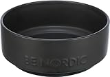 TRIXIE Hundenapf aus Keramik BE NORDIC 1200 ml schwarz - moderner Fressnapf für große...