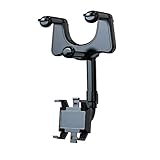 Handyhalterung für Auto 360° Drehbarund Einziehbar Rückspiegel Telefonhalter Halterung...