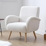 chairus Kunstfell Loungesessel Ohrensessel für Wohnzimmer Polstersessel...