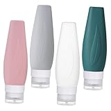 Housoutil 4 Sätze Flasche aus Kieselgel Reiseflaschen lagercontainer...