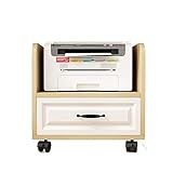 MOOWI Druckerständer Office Movable Laser Printer Stand Cart unter dem Schreibtisch...