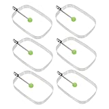 BESTonZON 6 Stück Spiegelei-Form Mini-Muffin Pochierter Eierkocher Spiegelei-Formen Kreis...