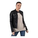 ONLY Damen Biker Kunstleder Jacke Langarm Shacket Übergangs Blazer PU Coated...