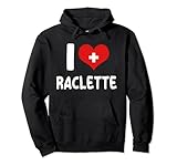 I Love Raclette - Swiss Food Lovers Schweizer Flagge Herz Pullover Hoodie