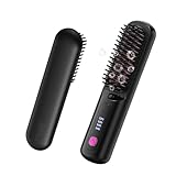 Go Brush Pro Kabellose Glätteisenbürste, Ionischer Keramik-Glättungskamm mit 4...