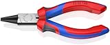 KNIPEX Rundzange mit Comfort-Griffen schwarz atramentiert 140 mm, 22 02 140