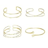 Goiern 4 Stück Armband Schmuck für Frauen Gold Armband Oberarm Minimalistisches Armband...